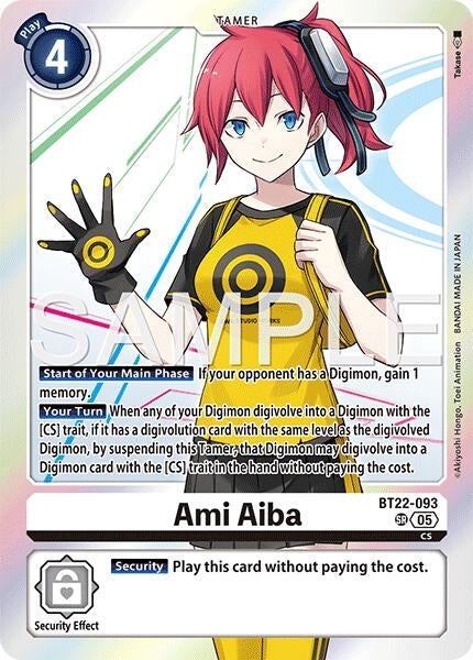 Image for Ami Aiba [BT22-093 SR] - Digimon Card Game