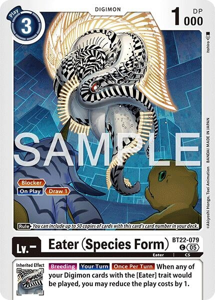Image for Eater (Species Form) [BT22-079 C] - Digimon Card Game