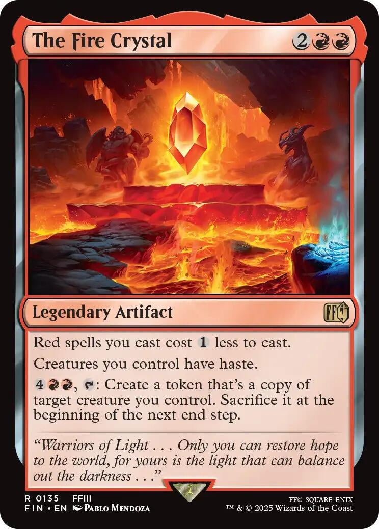 Image for The Fire Crystal [135] - Magic: The Gathering