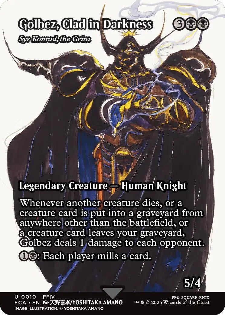 Image for Golbez, Clad in Darkness - Syr Konrad, the Grim (Showcase) [10] - Magic: The Gathering