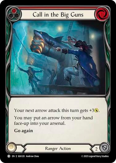 Image for Call in the Big Guns (Red) [SEA120] - Flesh and Blood TCG