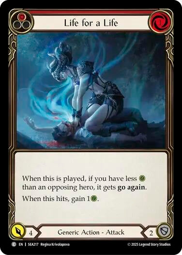 Image for Life for a Life (Red) [SEA217] - Flesh and Blood TCG