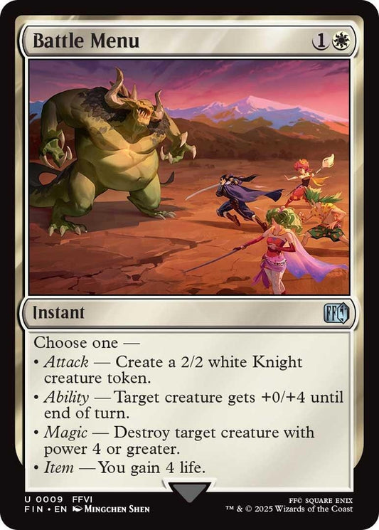 Image for Battle Menu [9] - Magic: The Gathering