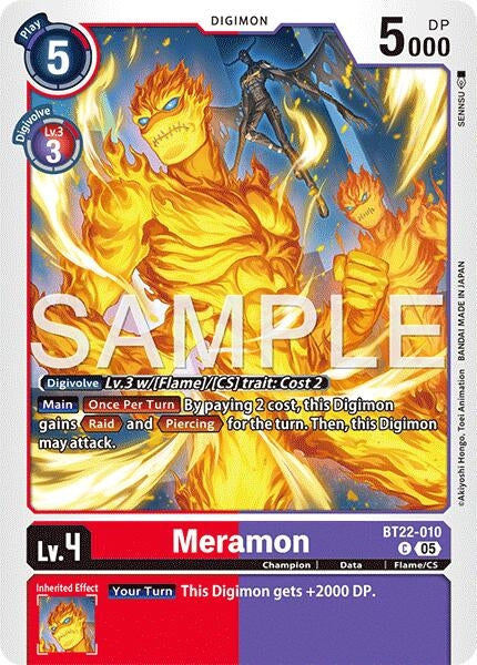 Image for Meramon [BT22-010 C] - Digimon Card Game