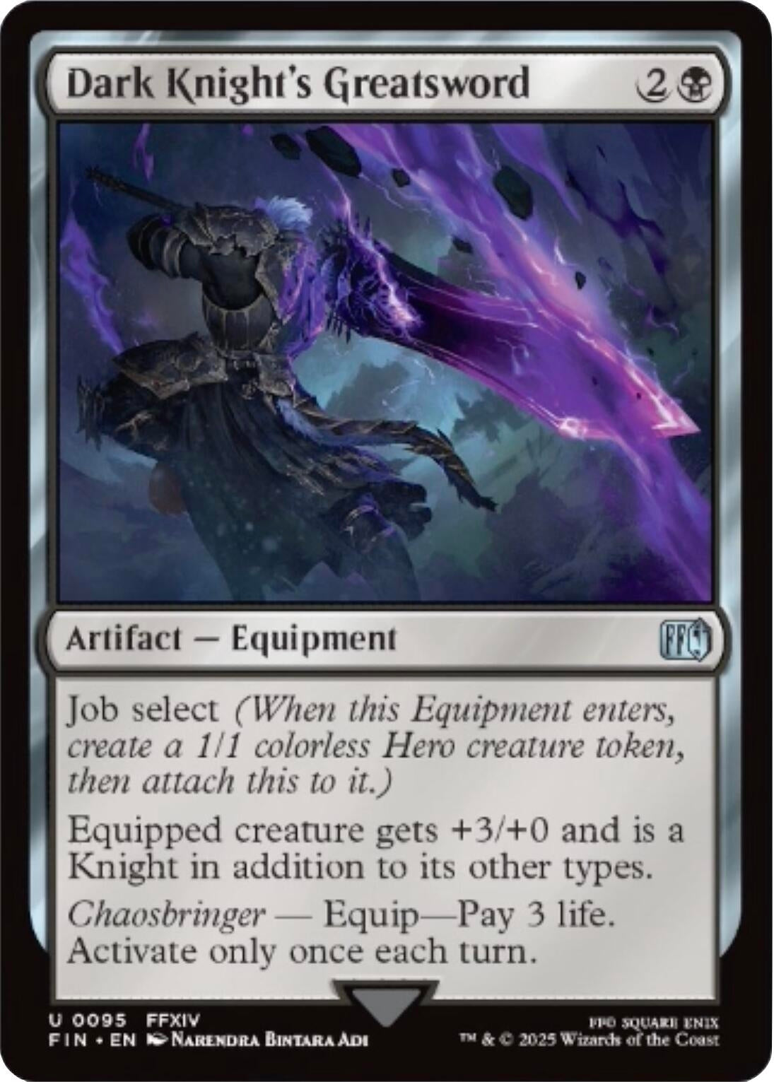 Image for Dark Knight's Greatsword [95] - Magic: The Gathering