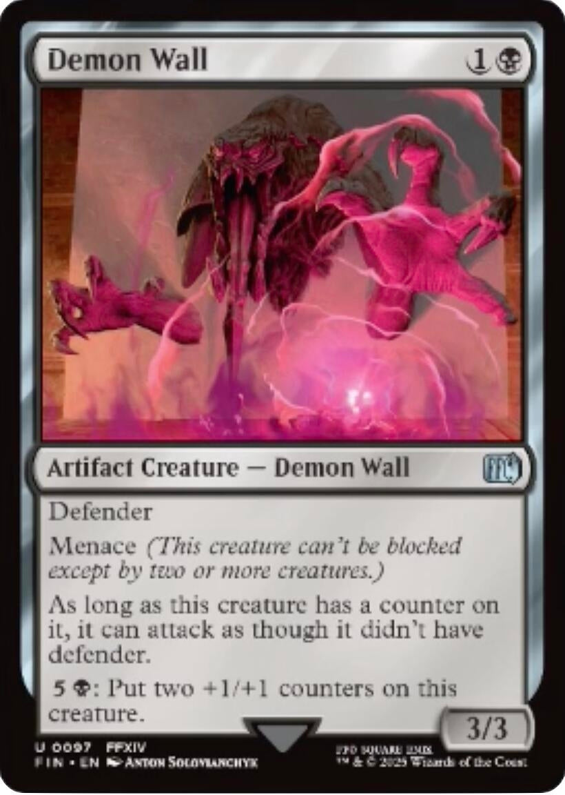 Image for Demon Wall [97] - Magic: The Gathering