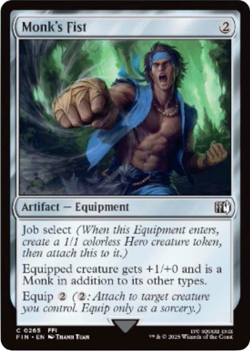 Image for Monk's Fist [265] - Magic: The Gathering