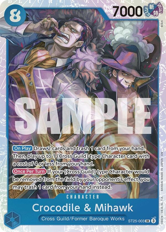Image for Crocodile & Mihawk [ST25-003] - One Piece Card Game