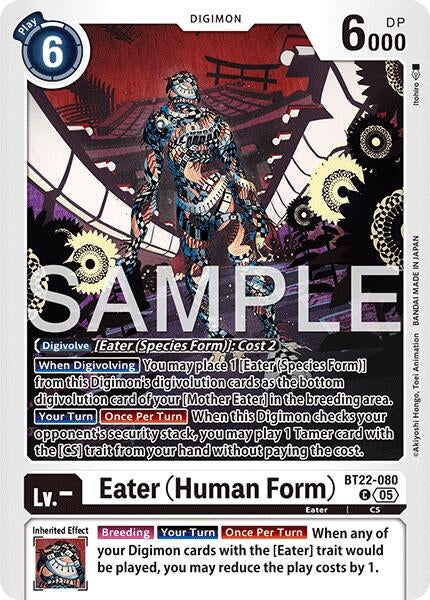 Image for Eater (Human Form) [BT22-080 C] - Digimon Card Game