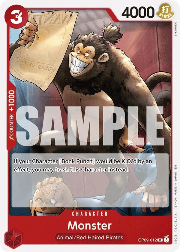 Image for Monster (Reprint) [OP09-012] - One Piece Card Game