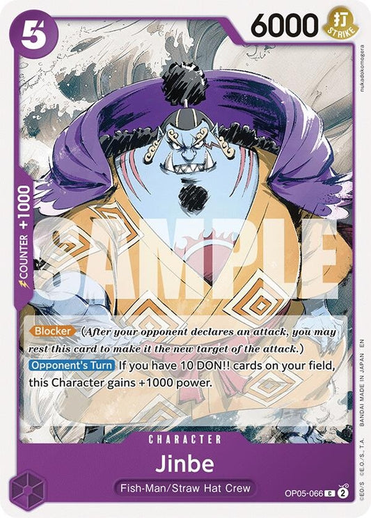 Image for Jinbe (Reprint) [OP05-066] - One Piece Card Game
