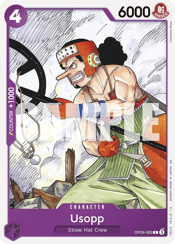 Image for Usopp (Reprint) [OP09-063] - One Piece Card Game