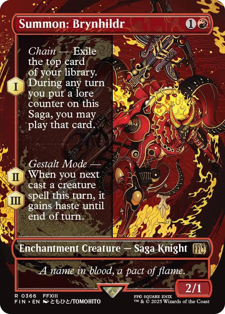 Image for Summon: Brynhildr (Borderless) [366] - Magic: The Gathering