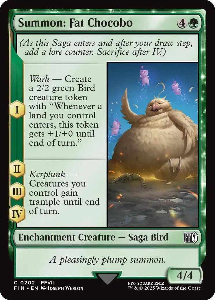 Image for Summon: Fat Chocobo [202] - Magic: The Gathering
