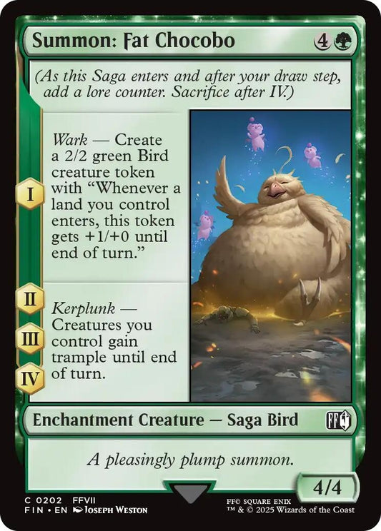Image for Summon: Fat Chocobo [202] - Magic: The Gathering