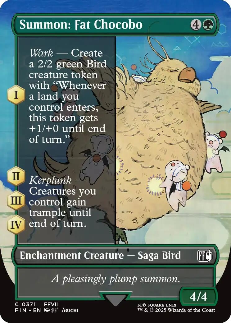 Image for Summon: Fat Chocobo (Borderless) [371] - Magic: The Gathering