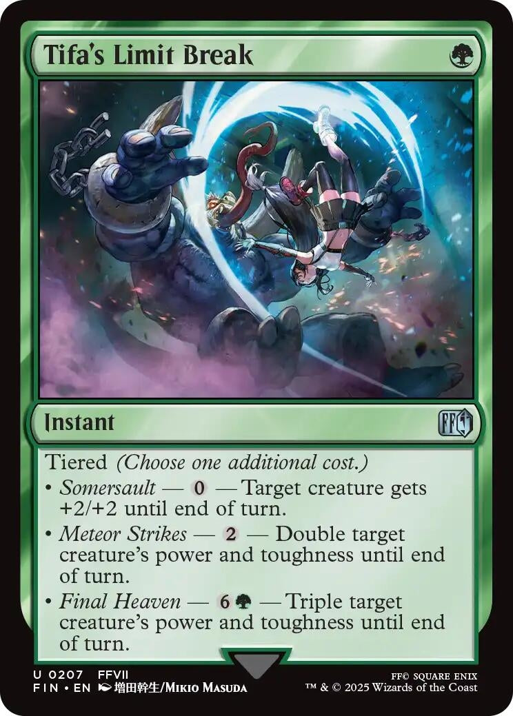 Image for Tifa's Limit Break [207] - Magic: The Gathering