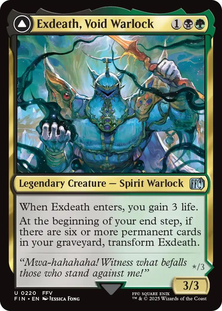 Image for Exdeath, Void Warlock [220] - Magic: The Gathering