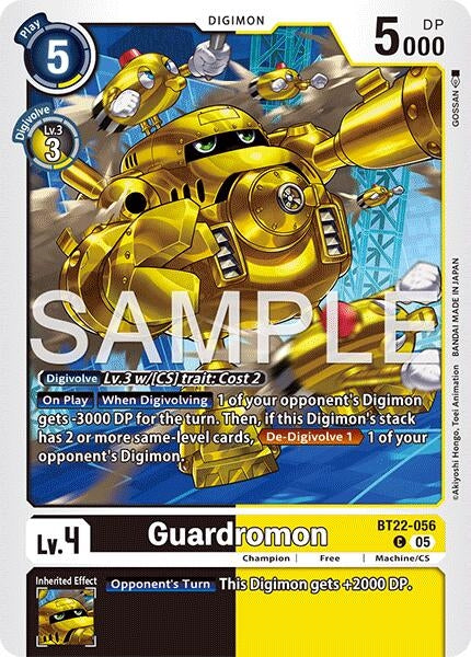 Image for Guardromon [BT22-056 C] - Digimon Card Game