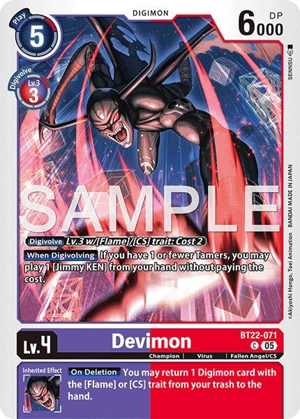 Image for Devimon [BT22-071 C] - Digimon Card Game