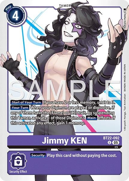 Image for Jimmy KEN [BT22-092 U] - Digimon Card Game