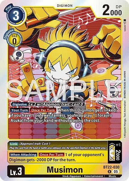 Image for Musimon [BT22-030 R] - Digimon Card Game