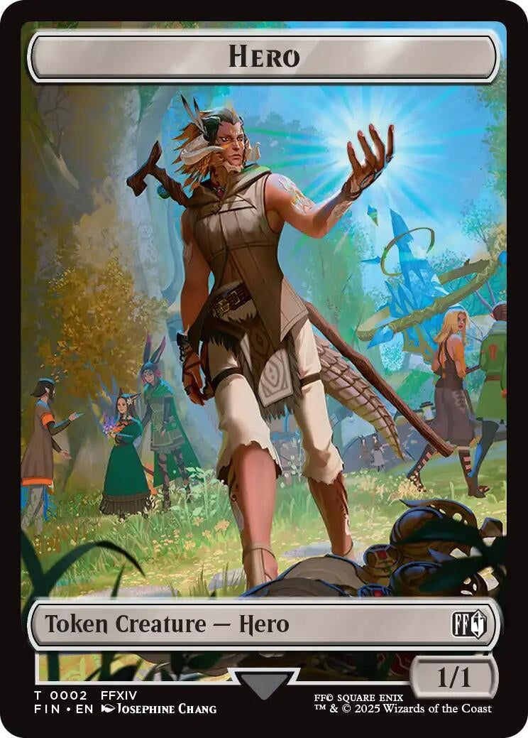 Image for Hero (0002) // Treasure (0023) Double-Sided Token [2 // 23] - Magic: The Gathering