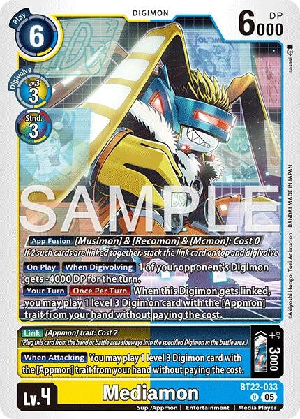 Image for Mediamon [BT22-033 U] - Digimon Card Game