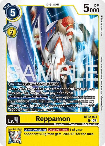 Image for Reppamon [BT22-034 C] - Digimon Card Game