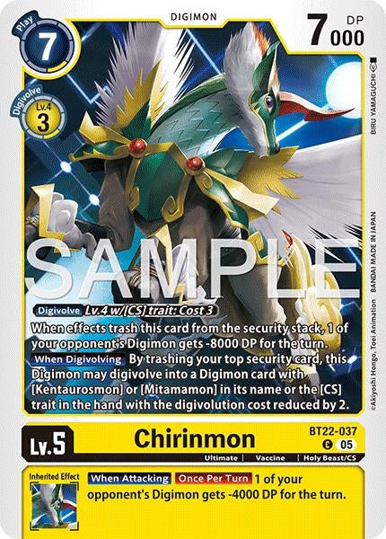 Image for Chirinmon [BT22-037 C] - Digimon Card Game