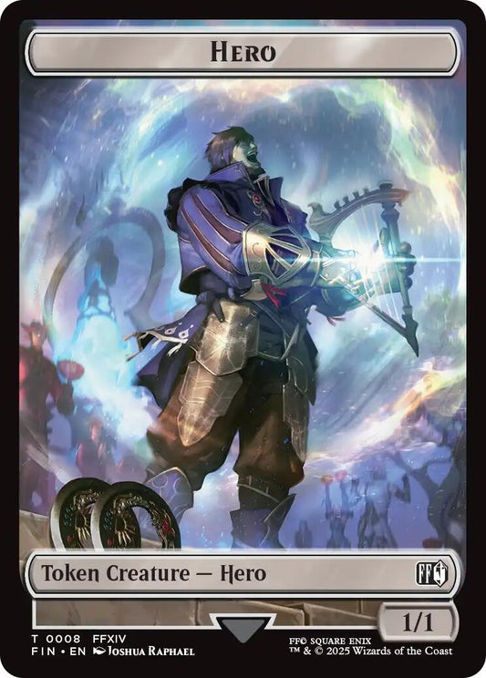 Image for Hero (0008) // Treasure (0023) Double-Sided Token [8 // 23] - Magic: The Gathering