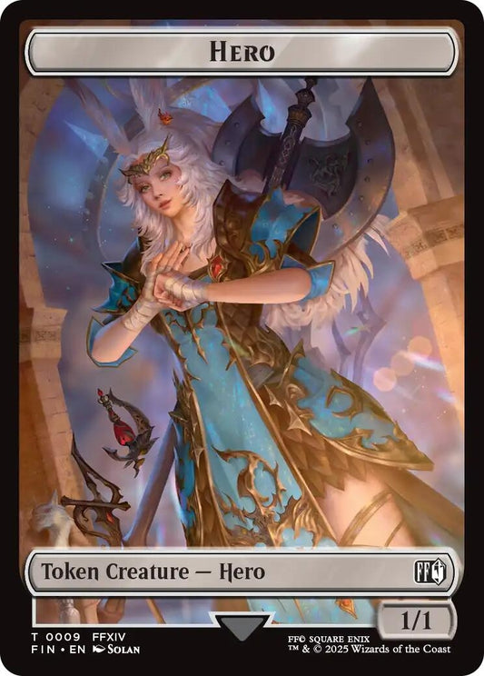 Image for Hero (0009) // Elemental Double-Sided Token [9 // 21] - Magic: The Gathering