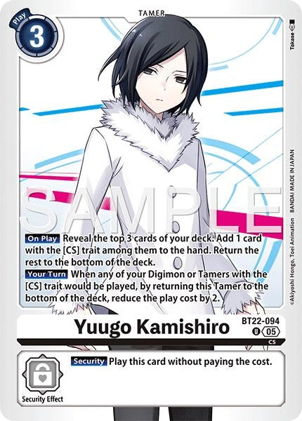 Image for Yuugo Kamishiro [BT22-094 U] - Digimon Card Game