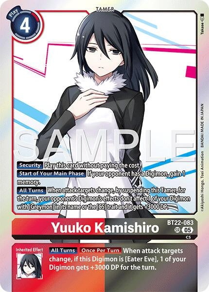 Image for Yuuko Kamishiro [BT22-083 SR] - Digimon Card Game