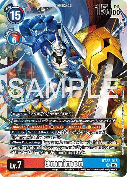 Image for Omnimon [BT22-015 SR] - Digimon Card Game