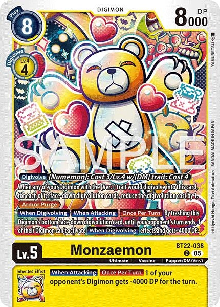 Image for Monzaemon [BT22-038 C] - Digimon Card Game