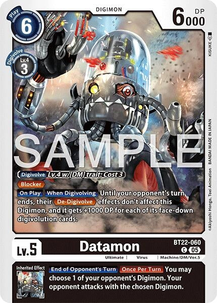Image for Datamon [BT22-060 C] - Digimon Card Game
