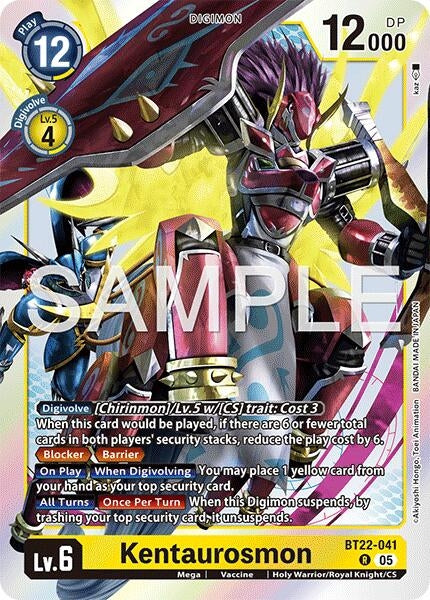 Image for Kentaurosmon [BT22-041 R] - Digimon Card Game
