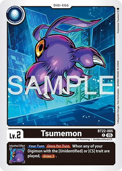 Image for Tsumemon [BT22-005 C] - Digimon Card Game
