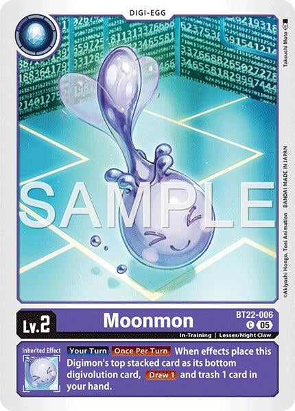 Image for Moonmon [BT22-006 C] - Digimon Card Game