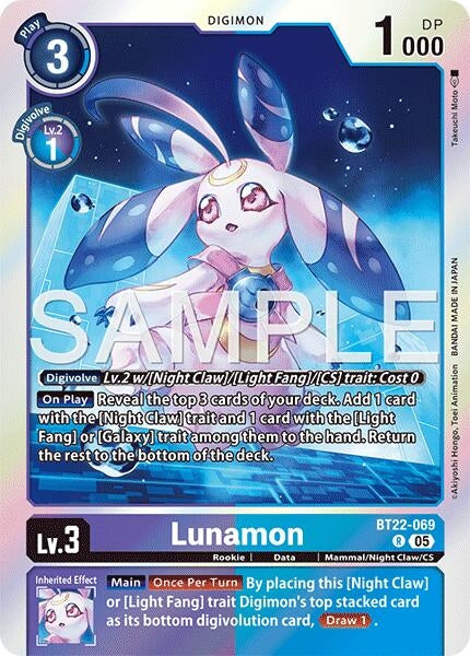 Image for Lunamon [BT22-069 R] - Digimon Card Game