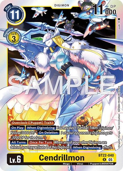 Image for Cendrillmon [BT22-040 R] - Digimon Card Game