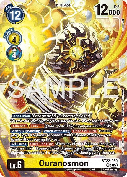 Image for Ouranosmon [BT22-039 SR] - Digimon Card Game