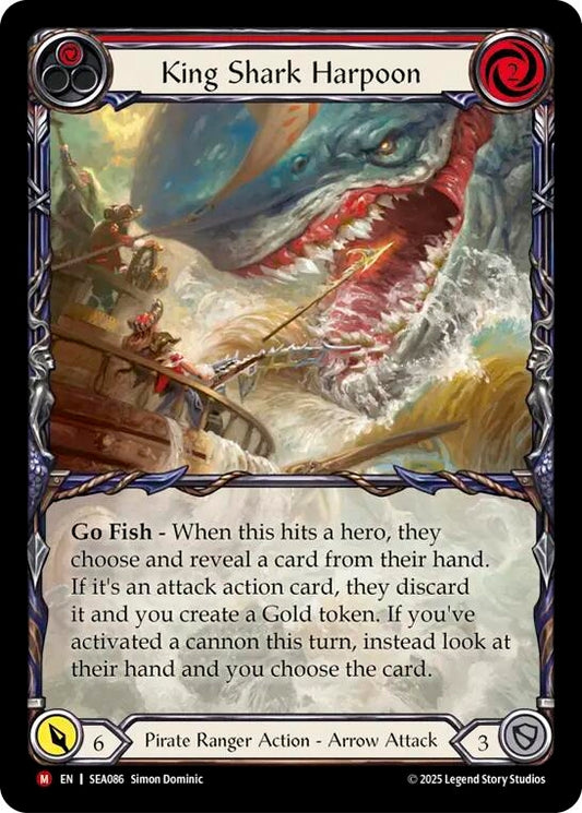 Image for King Shark Harpoon (Extended Art) [SEA086] - Flesh and Blood TCG