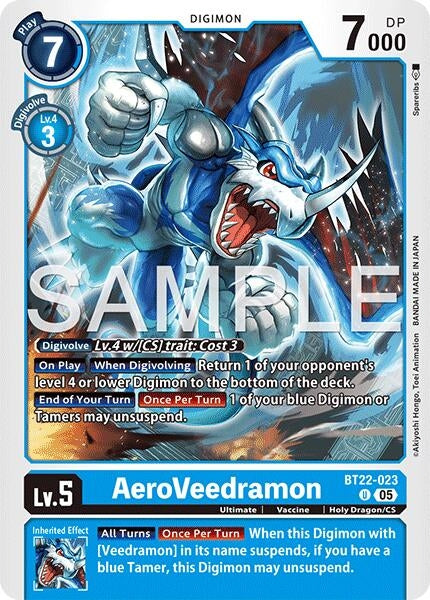 Image for AeroVeedramon [BT22-023 U] - Digimon Card Game