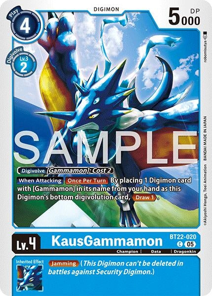 Image for KausGammamon [BT22-020 C] - Digimon Card Game