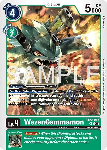 Image for WezenGammamon [BT22-045 C] - Digimon Card Game