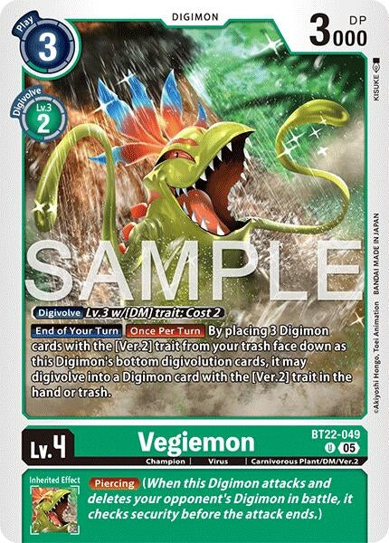 Image for Vegiemon [BT22-049 U] - Digimon Card Game
