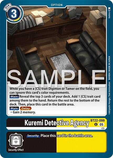 Image for Kuremi Detective Agency [BT22-099 U] - Digimon Card Game