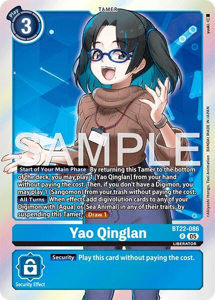Image for Yao Qinglan [BT22-086 R] - Digimon Card Game